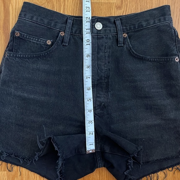 Agolde Dee Short, Black, Size 26 - Picture 10 of 10